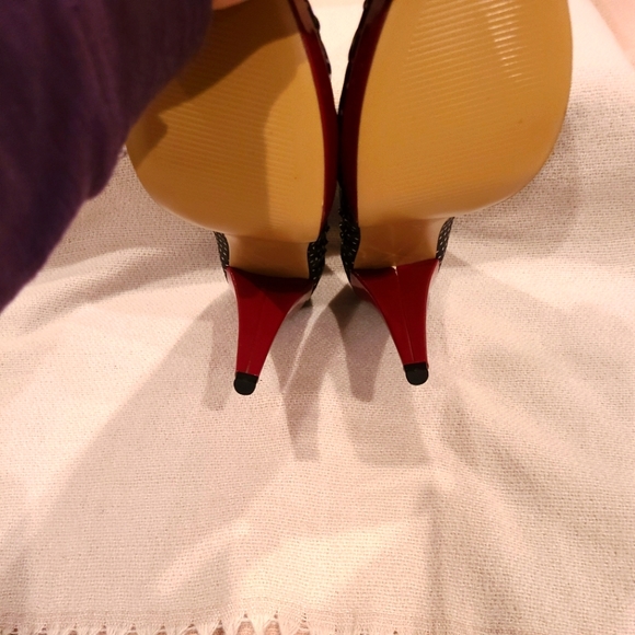 Steve Madden Polka Dot Peep Toe Heels - Picture 5 of 7